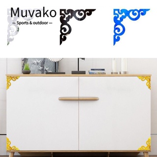 Muvako สติกเกอร์กระจกอะคริลิค มีกาวในตัว สําหรับติดตกแต่งผนังบ้าน 4 ชิ้น