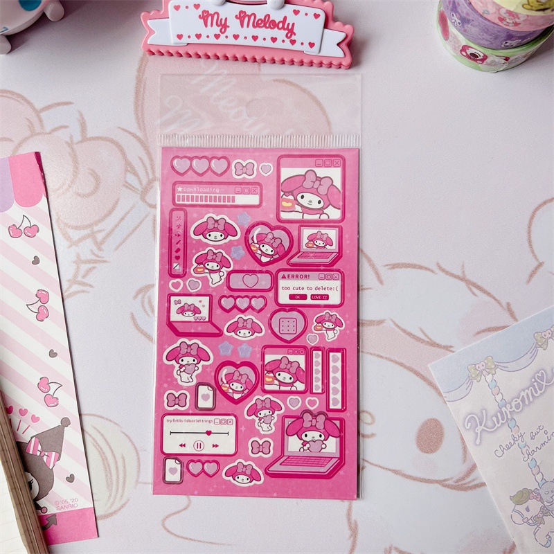 SANRIO สติกเกอร์ ลายการ์ตูนสุนัขแมนดารินน่ารัก สําหรับตกแต่งสมุดทํามือ Diy - รูปที่ 7