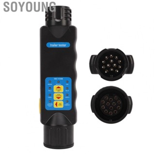 Soyoung Trailer Wiring Circuit Tester  Socket 12V with 7 Pins Socke for Carriers