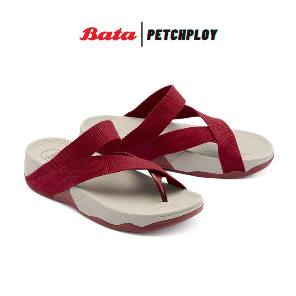 Bata Energy สีแดง รุ่น 5218 รองเท้าแตะลำลองแฟชั่น ของแท้ ใส่ได้ทั้งชายหญิง รหัส 8795218