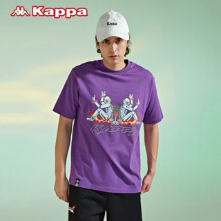 เสื้อยืดแขนสั้นลําลอง ทรงหลวม ลาย Kappa Player Series Xie Bump Joint สําหรับผู้ชาย และผู้หญิง