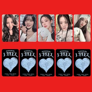 โปสการ์ดอัลบั้มรูปภาพ I-DLE I FEEL Lomo Cards GIDLE Member SHUHUA YUQI MINNIE SOYEON MIYEON Kpop จํานวน 5 ชิ้น ต่อชุด