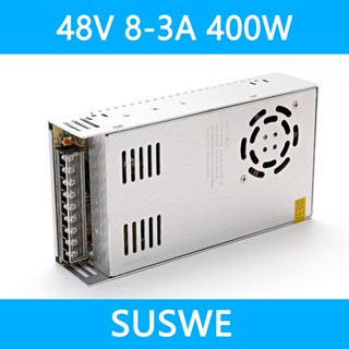 Suswe อะแดปเตอร์แปลงแรงดันไฟฟ้า AC เป็น DC 48V 8.3 A 400W สําหรับหม้อแปลงไดโอด มอเตอร์เครื่องจักร เรืองแสง