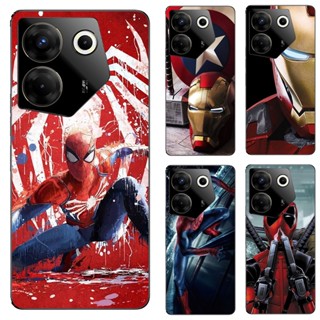 เคสโทรศัพท์ซิลิโคน TPU แบบนิ่ม ลายซุปเปอร์ฮีโร่ Marvel สําหรับ Tecno Camon 20 Pro 4G 5G