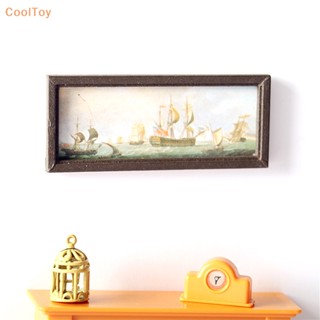 Cooltoy รูปภาพเรือใบ ติดผนัง อุปกรณ์เสริม สําหรับตกแต่งบ้านตุ๊กตา 1:12 ขายดี