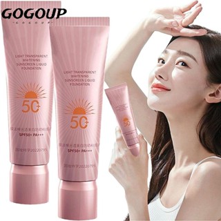 Gogoup คอนซีลเลอร์ รองพื้น ไวท์เทนนิ่ง ให้ความชุ่มชื้น กันน้ํา ติดทนนาน 30 มล. 3 in 1 สําหรับผู้หญิง