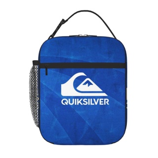 Quiksilvers กระเป๋าใส่กล่องอาหารกลางวัน แบบพกพา ให้ความอบอุ่น และเย็น สําหรับเด็กนักเรียน