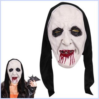 Nun หน้ากากฮาโลวีนน่าขนลุก สําหรับผู้ใหญ่