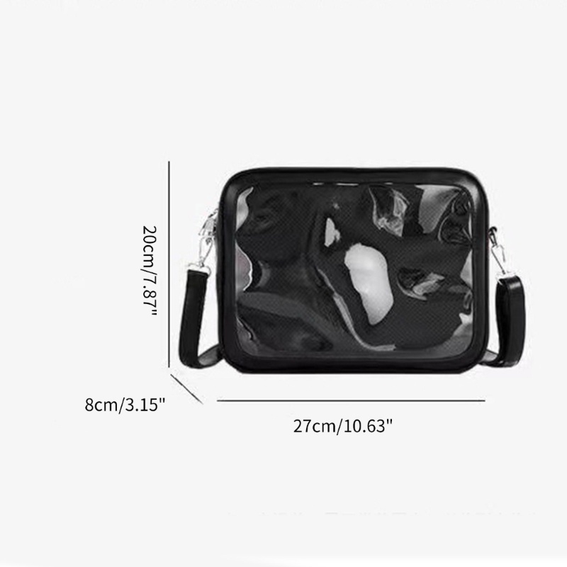 Win ผู้หญิง JK กระเป๋าสะพายน่ารัก-Lolita Crossbody กระเป๋าโปร่งใส Ita กระเป๋าสาวสไตล์ญี่ปุ่น Messenger กระเป๋า Lady Purse-Sat