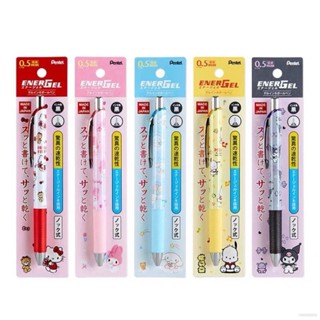 Ganyu Pentel Sanrio ปากกาเจล 0.5 มม. Melody Cinnamoroll Kuromi Pochacco เครื่องเขียน สําหรับนักเรียน