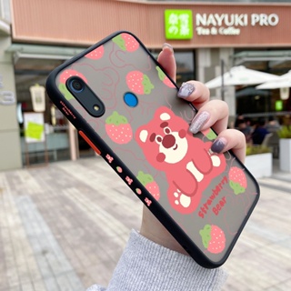 เคสโทรศัพท์มือถือ ซิลิโคนนิ่ม กันกระแทก ลายการ์ตูนหมีสตรอเบอร์รี่ สําหรับ Huawei Y6s Y6 2019