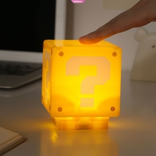 โคมไฟตั้งโต๊ะ Led รูปการ์ตูน Super Mario Bros ขนาด 8 ซม. ชาร์จ Usb เหมาะกับของขวัญ ของเล่นสําหรับเด็ก