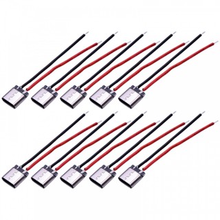 สายเคเบิลซ็อกเก็ต USB 2 0 ตัวเมีย ติดตั้งง่าย สําหรับอุปกรณ์หลายชิ้น 10 ชิ้น