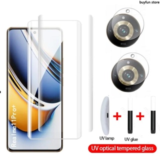 For Realme 11 Pro+ realmi11 Plus RMX3740 Camera Lens Protective Film 9H UV Full Glue Tempered Glass