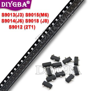 ชิปเซ็ต ไอซี 100% S9012 S9013 S9014 S9015 S9018 2T1 J3 J6 M6 J8 SMD 100 ชิ้น