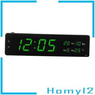 [HOMYL2] นาฬิกาปลุกดิจิทัล LED ขนาดใหญ่ 24 ชั่วโมง สําหรับออฟฟิศ