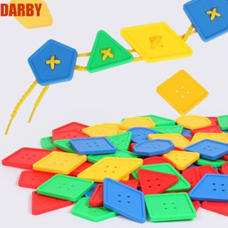 Darby บล็อกปุ่มเกลียว ของเล่นเสริมการเรียนรู้เด็กอนุบาล