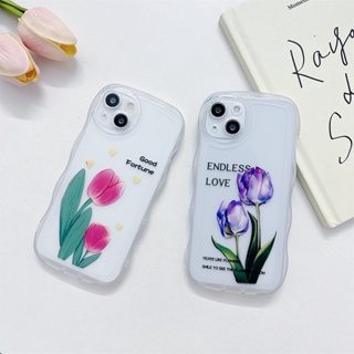 เคสโทรศัพท์มือถือ ลายดอกทิวลิป สีชมพู สีม่วง สําหรับ Infinix Note 30 Hot 30 Play 30i 20S 20 12 Pro 12i Note 12 2023 G96 12 11 10 Pro Hot 12 11 11S NFC 10 10S 9 Play