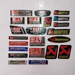 Yoshimura สติกเกอร์สัญลักษณ์อลูมิเนียม ทนความร้อน 3D สําหรับติดท่อไอเสียรถจักรยานยนต์