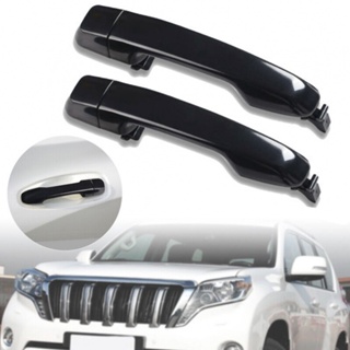 ⚡NEW 8⚡Rear Door Handle 2pcs ABS Material Black Brand New For J150 For Toyota