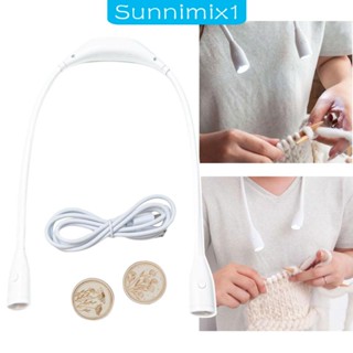 [Sunnimix1] โคมไฟ Led 3 ดวง น้ําหนักเบา ถนอมสายตา สําหรับอ่านหนังสือ ถักโครเชต์