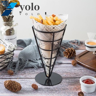 Yolo ชั้นวางขนมขบเคี้ยว แบบเหล็กดัด สไตล์ตะวันตก สําหรับร้านอาหาร