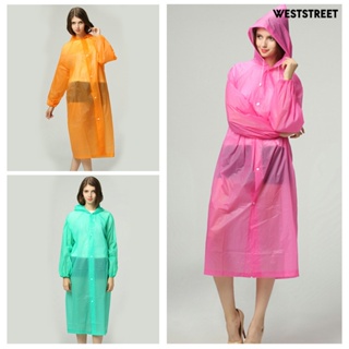 Weststreet เสื้อกันฝน มีฮู้ด กันน้ํา แบบพกพา สําหรับตั้งแคมป์ เดินป่า กลางแจ้ง ทุกเพศ