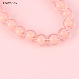 [TheVatifly] สายคล้องโทรศัพท์มือถือ ประดับลูกปัดดอกไม้ สีมาการอง 1 ชิ้น [Preferred]