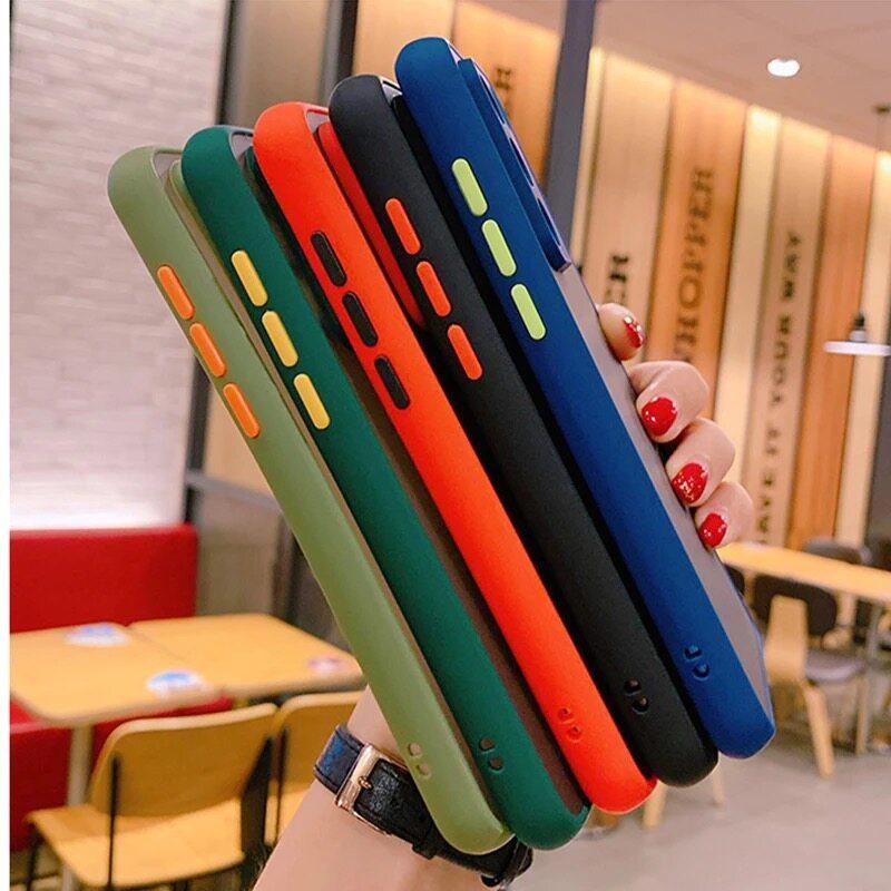 เคส Infinix Smart 5 Smart 6 Smart 5Pro Note 8 Hot 11S Hot9Play Smart HD Hot10Play ขอบสีผิวด้าน เคสนิ่ม TPU Case