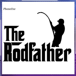 สติกเกอร์สะท้อนแสง ลาย The Rodfather สําหรับติดตกแต่งประตู หน้าต่างรถยนต์