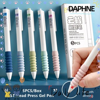 DAPHNE ปากกาเจล หมึกสีดํา 0.5 มม. 5 ชิ้น/ชุด