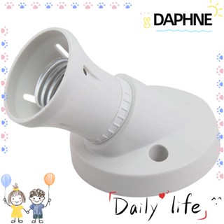 Daphne E27 อะแดปเตอร์ขั้วหลอดไฟ E27 AC 250V 4 A สกรูเฉียง พลาสติก ทนทาน E27