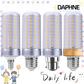 Daphne หลอดไฟข้าวโพด แสงสีขาว LED หลอดไฟข้าวโพด ใหม่ โคมไฟระย้า E14 E27 LED สีทอง สีเงิน สําหรับติดเพดาน