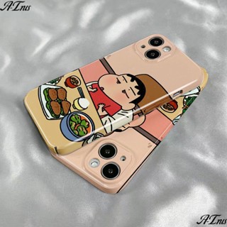 เคสโทรศัพท์มือถือแบบแข็ง ลายการ์ตูนชินจัง พริกไทย สีเขียว สําหรับ Iphone 14promax 13 12 11 xs 7 8p W52I