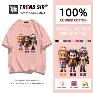 TrendSir มาแล้วจ้า🥰 สินค้าใหม่ เสื้อโอเวอร์ไซส์ สีสดใส แฟชั่นสินค้าคุณภาพดีชุดพื้นฐ มี7สี M-3XL