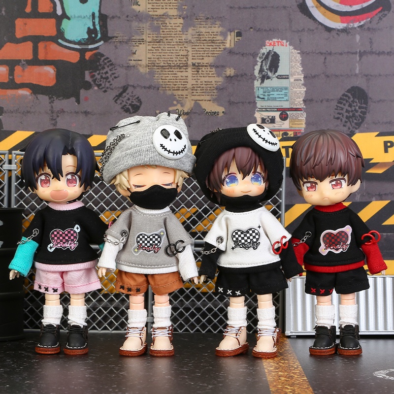 Ob11 ชุดเสื้อผ้าตุ๊กตา หมวก Nendoroid GSC YMY obitsu11 1/12 BJD BODY9 DDF ufdoll