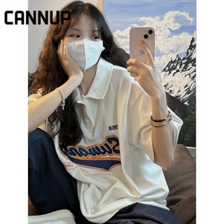 CANNUP เสื้อยืดผู้หญิง สะดวกสบาย และทันสมัย A23K05B