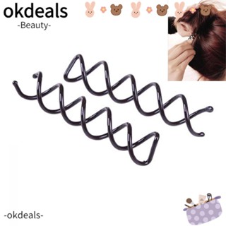 Okdeals กิ๊บติดผม แบบสกรู สําหรับผู้หญิง 5 คู่