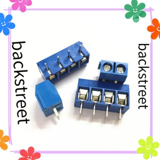 Backstreet บล็อกขั้วต่อสายเคเบิล KF301-3/4P PCB KF301-2P 5.0 มม. สีฟ้า สําหรับ Arduino 50 ชิ้น