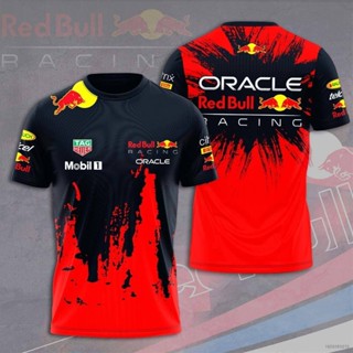 เสื้อยืดแขนสั้นลําลอง คอกลม พิมพ์ลาย Red Bull Fans HQ7 F1 พลัสไซซ์ สําหรับผู้ชาย และผู้หญิง QH7