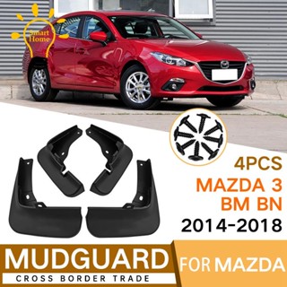 บังโคลนรถยนต์ อุปกรณ์เสริม สําหรับ Mazda 3 BM BN Axela Hatchback 2014-2018 4 ชิ้น