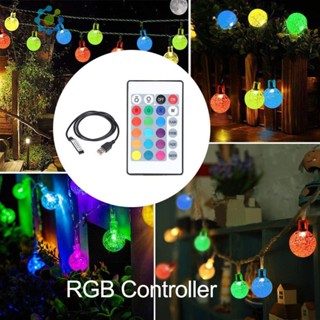 [Idduck.Th] รีโมตควบคุมไฟ LED IR RGB 24 คีย์ สําหรับแถบไฟ LED