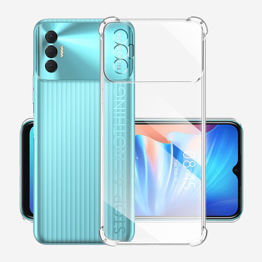 สําหรับtecno Spark 8P 2021 KG7H, KG7, KG7nกรณีซิลิโคนกันกระแทกนุ่มสําหรับSpark8P 2021 โปร่งใสเคสโทรศ
