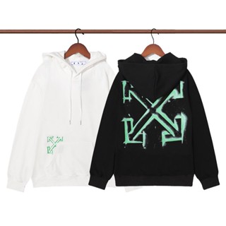 เสื้อกันหนาวแขนยาว มีฮู้ด ทรงหลวม ลายโลโก้ OWO แฟชั่นมินิมอล สไตล์เรโทร สําหรับผู้หญิง และผู้ชาย