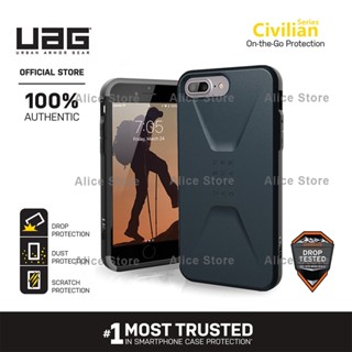 Uag เคสโทรศัพท์มือถือ ลายพลเรือน สีน้ําเงินกรมท่า สําหรับ iPhone 7 Plus iPhone 8 Plus