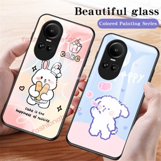 เคสโทรศัพท์มือถือกระจกนิรภัย TPU แบบแข็ง ขอบนิ่ม กันกระแทก สําหรับ Oppo Reno 10 pro plus 10proplus 10pro+ Reno10 pro Reno10pro 2023