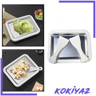 [Kokiya2] กระทะทําไอศกรีม DIY พร้อมที่ขูด 2 ชิ้น อลูมิเนียมอัลลอย 22.5x17.5 ซม. สําหรับทําไอศกรีมโยเกิร์ต