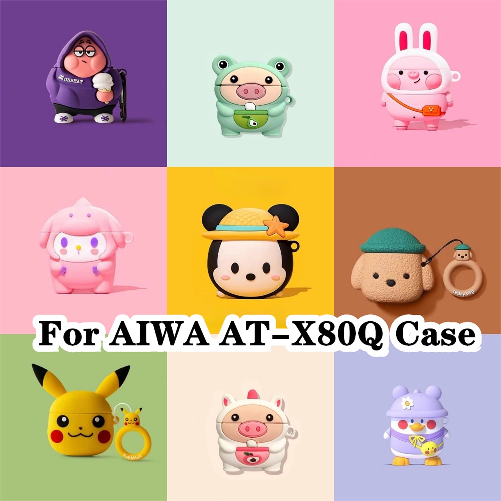 【imamura】เคสหูฟัง แบบนิ่ม ลายการ์ตูน สําหรับ AIWA AT-X80Q AIWA AT-X80Q