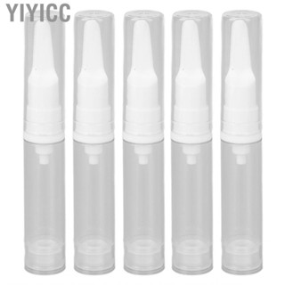 Yiyicc Aireless Toiletry Bottles 10ml Duckbill Nozzle Vacuum Travel Clear Refillable Spill Prevention for Lotion Airplane