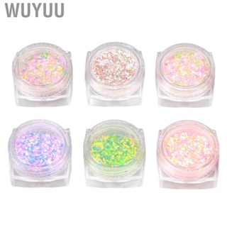 Wuyuu Sugar Nail Glitter ABS Portable  Knitting Wool Colorful Shining for Performance Women